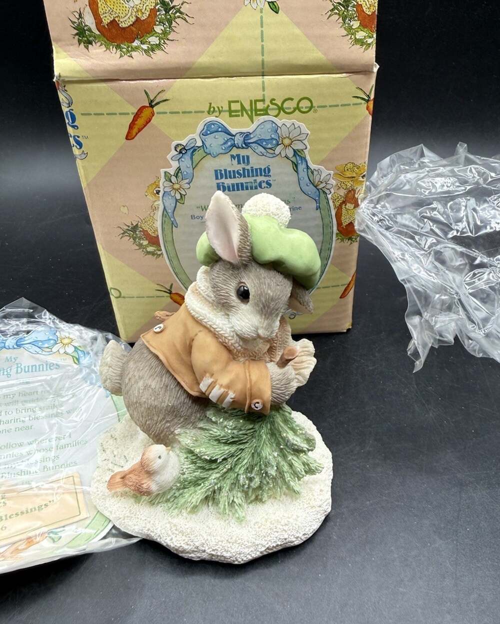 My Blushing Bunnies Wintertime Blessings Priscilla Hillman Vintage 1996 New! NIB